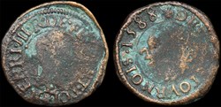 CGKL 132 - Henri III - Denier tournois 1588 E Tours