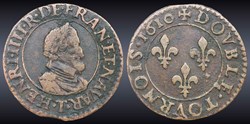 CGKL 216 - Henri IV - Double tournois 1610 T Nantes