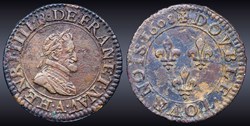 CGKL 222 - Henri IV - Double tournois 1608 A Paris