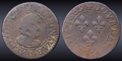 CGKL 204 - Henri IV - Double tournois 1609 D Lyon