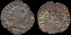 CGKL 124C - Henri III - Double tournois 1592 M Toulouse