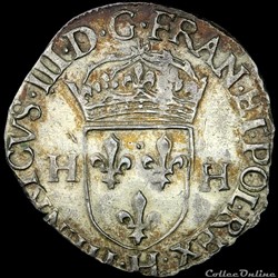 Henri III (1574-1589) - Douzain - 1577 H La Rochelle