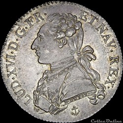 Louis XVI (1774-1793) - Cinquième d'écu - 1788 H La Rochelle