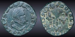 CGKL 156 - Henri IV - Double tournois 1590 L Bayonne