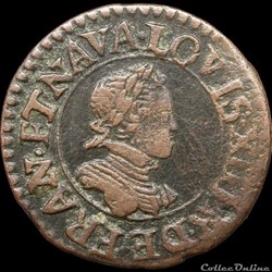 CGKL 268 - Louis XIII - Denier tournois 1616 X Amiens