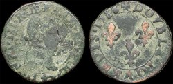 CGKL 128 - Henri III - Double tournois 1586 E Tours