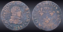 CGKL 734 - Dombes - Gaston d'Orléans (1627-1650) - Double tournois 1629
