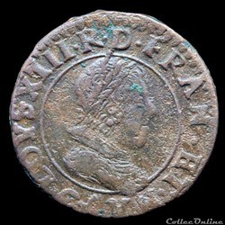 CGKL 414 - Louis XIII - Double tournois 1627 G Poitiers