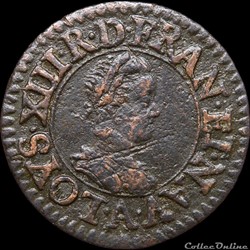 CGKL 400 - Louis XIII - Denier tournois 1612 A Paris