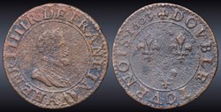 CGKL 222 - Henri IV - Double tournois 1603 A Paris