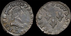 CGKL 74 - Henri III - Double tournois 1586 T Nantes