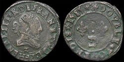CGKL 140.A - Henri III - Double tournois 1585 Z Dauphiné