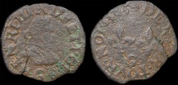 CGKL 98 - Henri III - Denier tournois 1583 G Poitiers