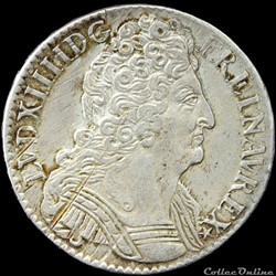 Louis XIV - Demi écu - 1710 A Paris