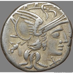 Gens Junia - Denier - Marcus Junius Silanus (c.174 av. J.C)