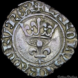 Charles VI (1380-1422) - Double tournois - Paris