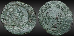 CGKL 8 - Henri III - Denier tournois 1588 X Amiens