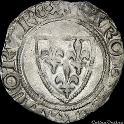 Charles VI (1380-1422) - Blanc - Saint-Pouçain