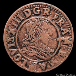 CGKL 506 - Louis XIII - Double tournois 1635 St Palais