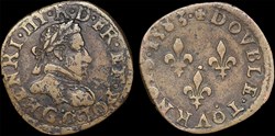 CGKL 96 - Henri III - Double tournois 1583 G Poitiers