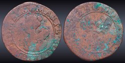 CGKL 728 - Dombes - Marie de Bourbon-Montpensier (1608-1627) - Double tournois 1629