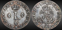 Louis XV - Sol - 1740 D Lyon