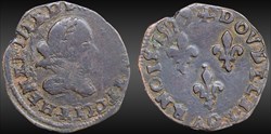 CGKL 26 - Henri III - Double tournois 1579 K Bordeaux