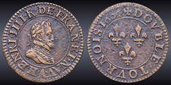 CGKL 222 - Henri IV - Double tournois 1604 A Paris