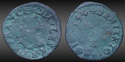CGKL 152 - Charles X - Denier tournois 1594 S Troyes