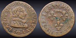 CGKL 732 - Dombes - Gaston d'Orléans (1627-1650) - Double tournois 1629