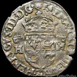 Henri III (1574-1589) - Douzain du Dauphiné - 1576 Z Grenoble