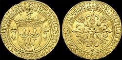 Charles VIII (1483-1498) - Écu d'or "au soleil de Bretagne" - Rennes