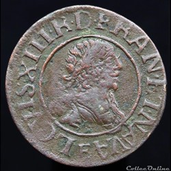 CGKL 470 - Louis XIII - Double tournois 1638 E Tours