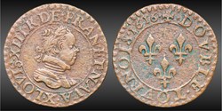 CGKL 266 - Louis XIII - Double tournois 1616 X Amiens