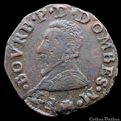 CGKL 720 - Dombes - François II de Bourbon-Montpensier (1582-1592) - Double tournois 1585