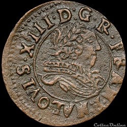 CGKL 510 - Louis XIII - Denier tournois 1635 Saint-Palais