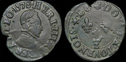 CGKL 138 - Henri III - Double tournois 1578 Z Dauphiné