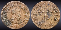 CGKL 216 - Henri IV - Double tournois 1610 T Nantes