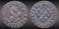 CGKL 728 - Dombes - Marie de Bourbon-Montpensier (1608-1627) - Double tournois 1621