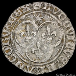 Louis XI (1461-1483) - Petit blanc - Saint-Lô