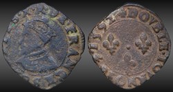 CGKL 150 - Charles X - Double tournois 1592 S Troyes