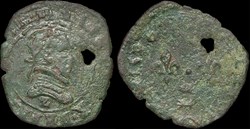 CGKL 140.B - Henri III - Double tournois 1586 Z Dauphiné