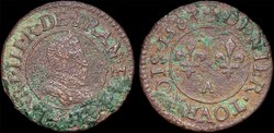 CGKL 90 - Henri III - Denier tournois 1583 A Paris