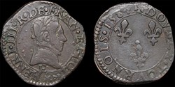 CGKL 128 - Henri III - Double tournois 1584 E Tours