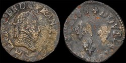 CGKL 134 - Henri III - Double tournois 1588 S Troyes