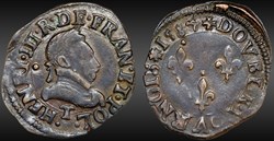 CGKL 74 - Henri III - Double tournois 1584 T Nantes