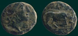 Petit bronze au taureau, Θ - PBM-65-2