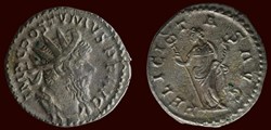 IMP C POSTVMVS P F AVG / FELICITAS AVG