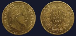 10 Fr Or Napoléon III 1862 A