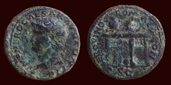 IMP NERO CAESAR AVG PONTIF / CER QVINQ ROMAE CON